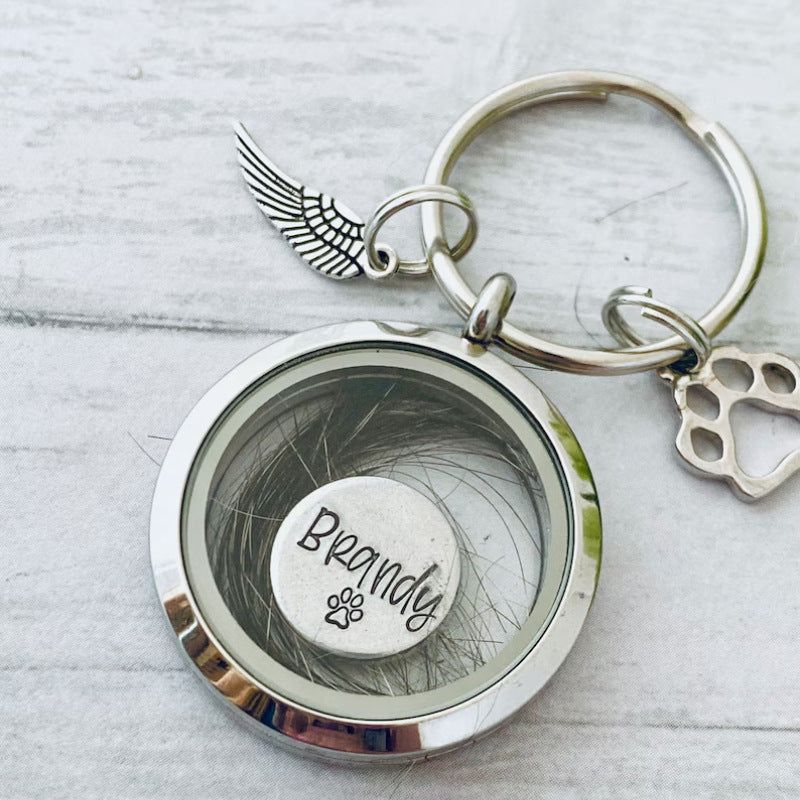 Personalized Pet Memorial Keychain