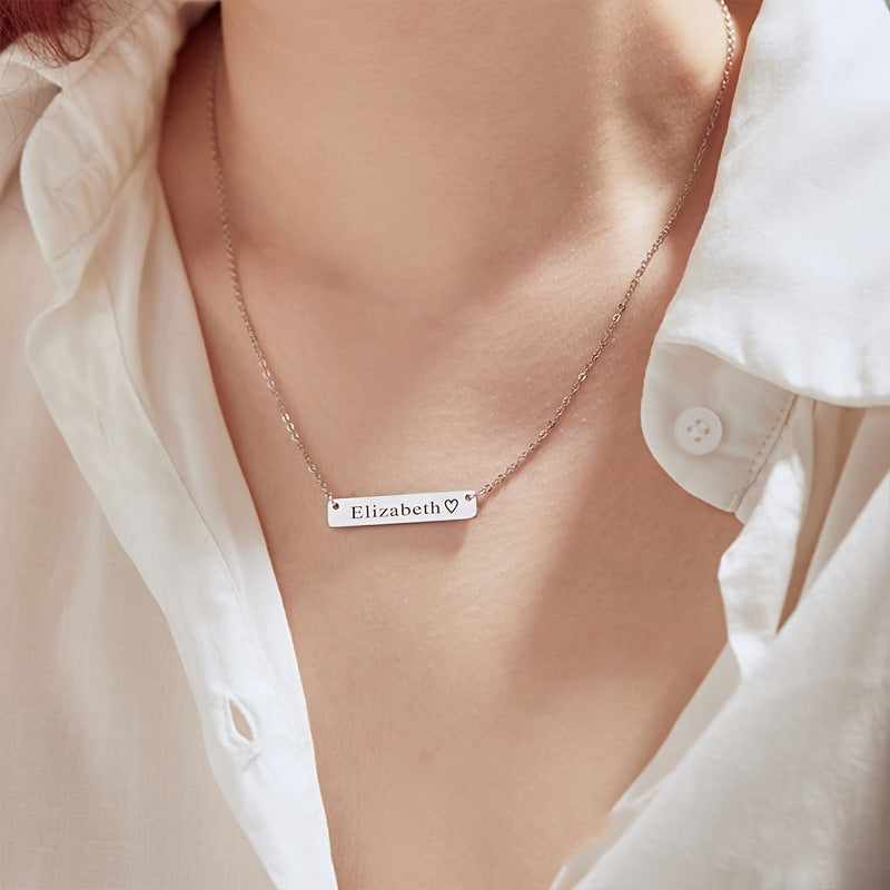 Personalized Bar Necklace