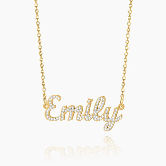 Custom Diamond Name Necklace