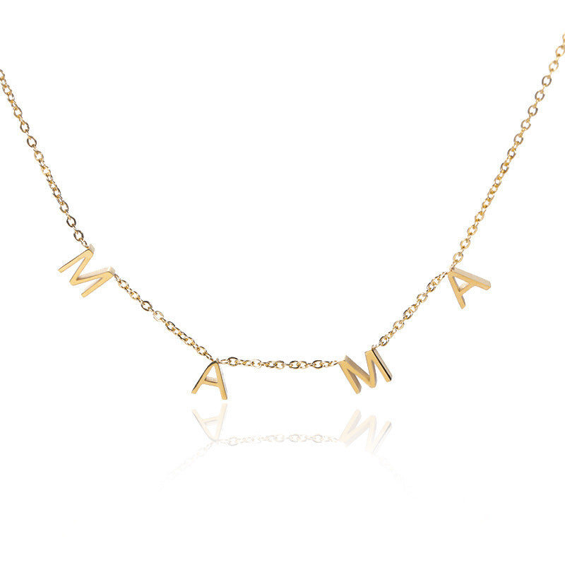 Custom 10mm Initial Letter Necklace