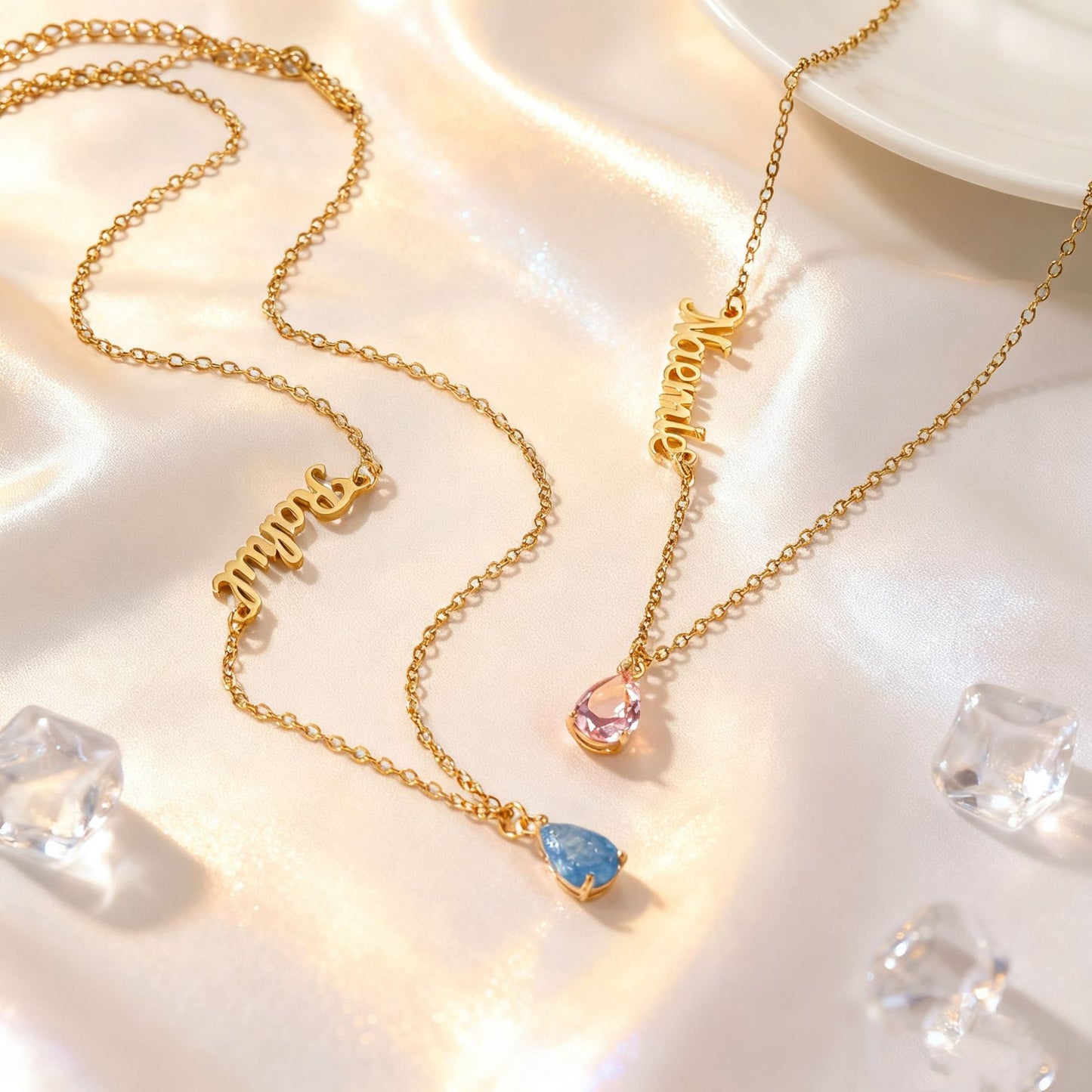 Personalized Birthstone Name Necklace