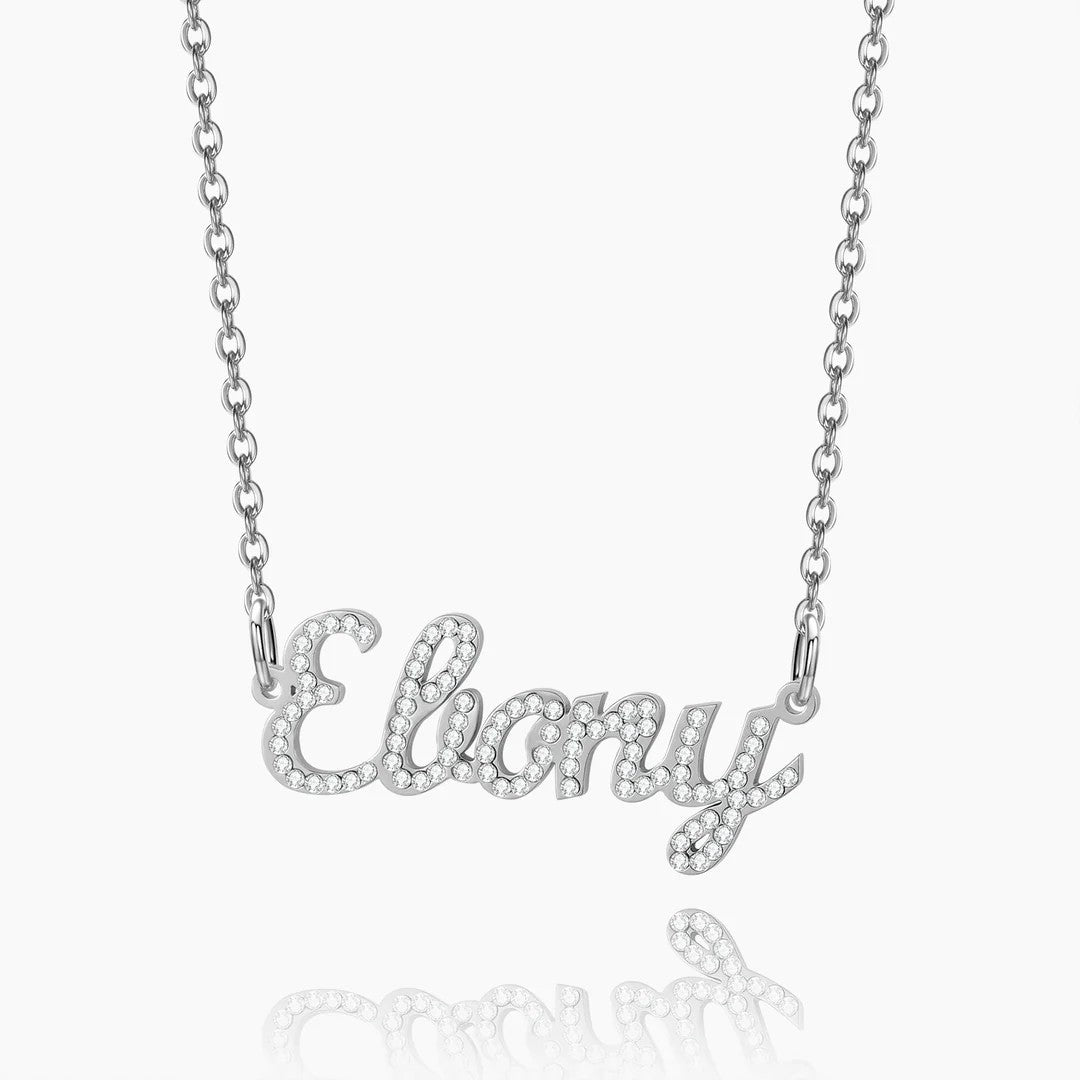 Custom Diamond Name Necklace