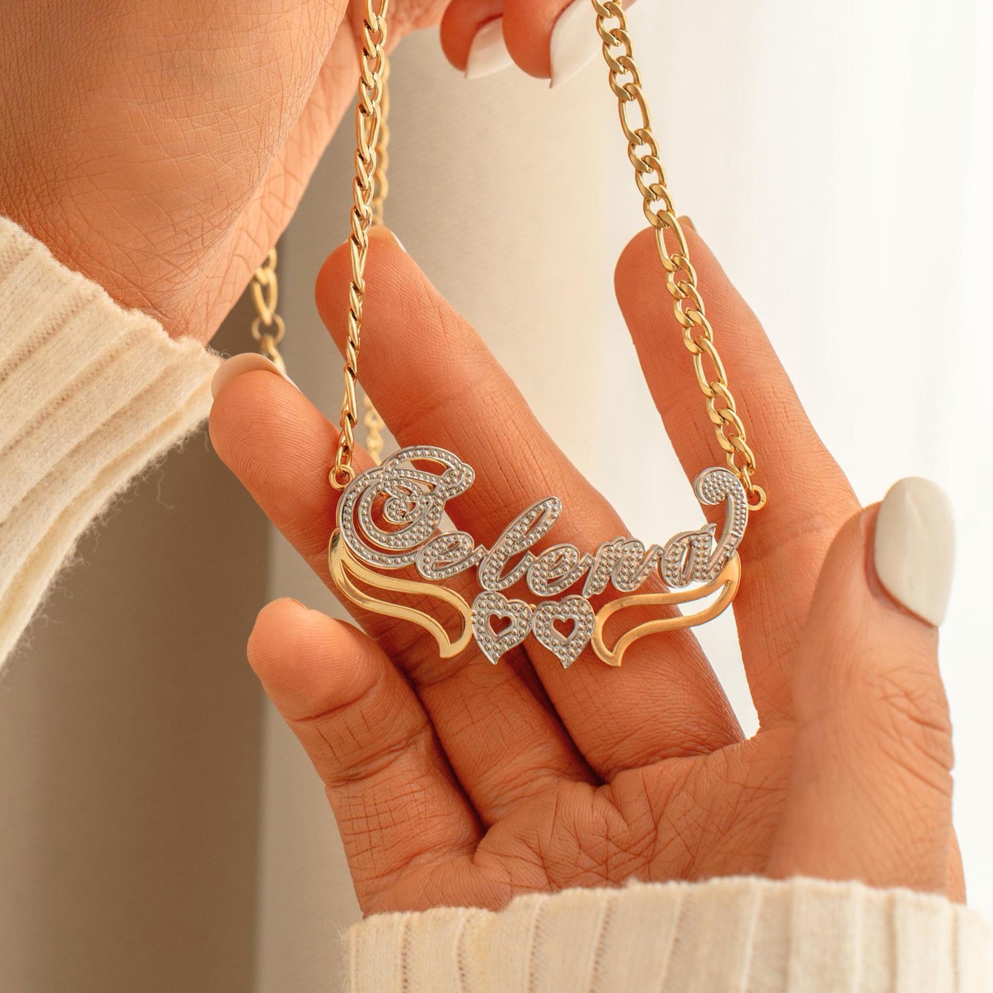 Double Layer Name Necklace