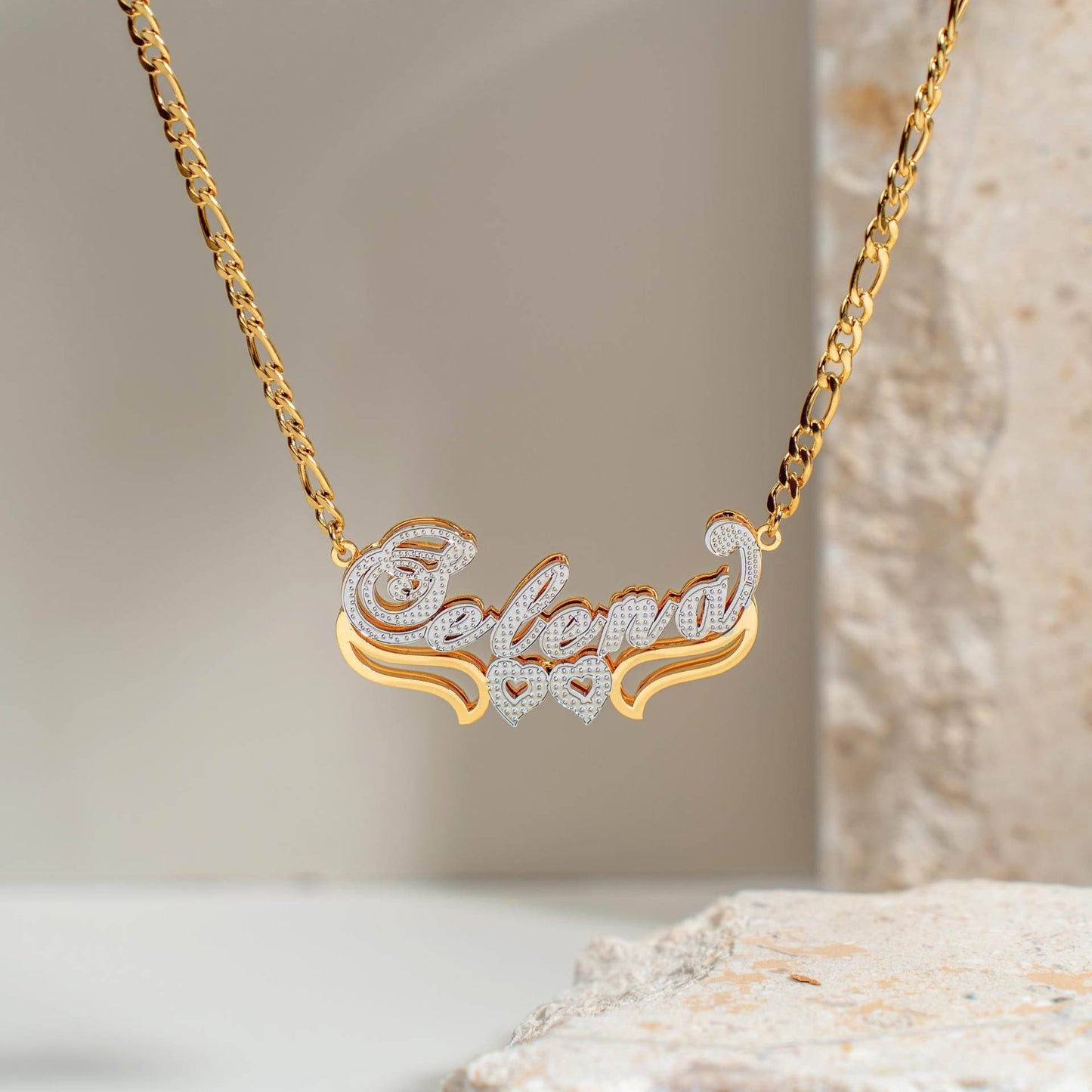Double Layer Name Necklace