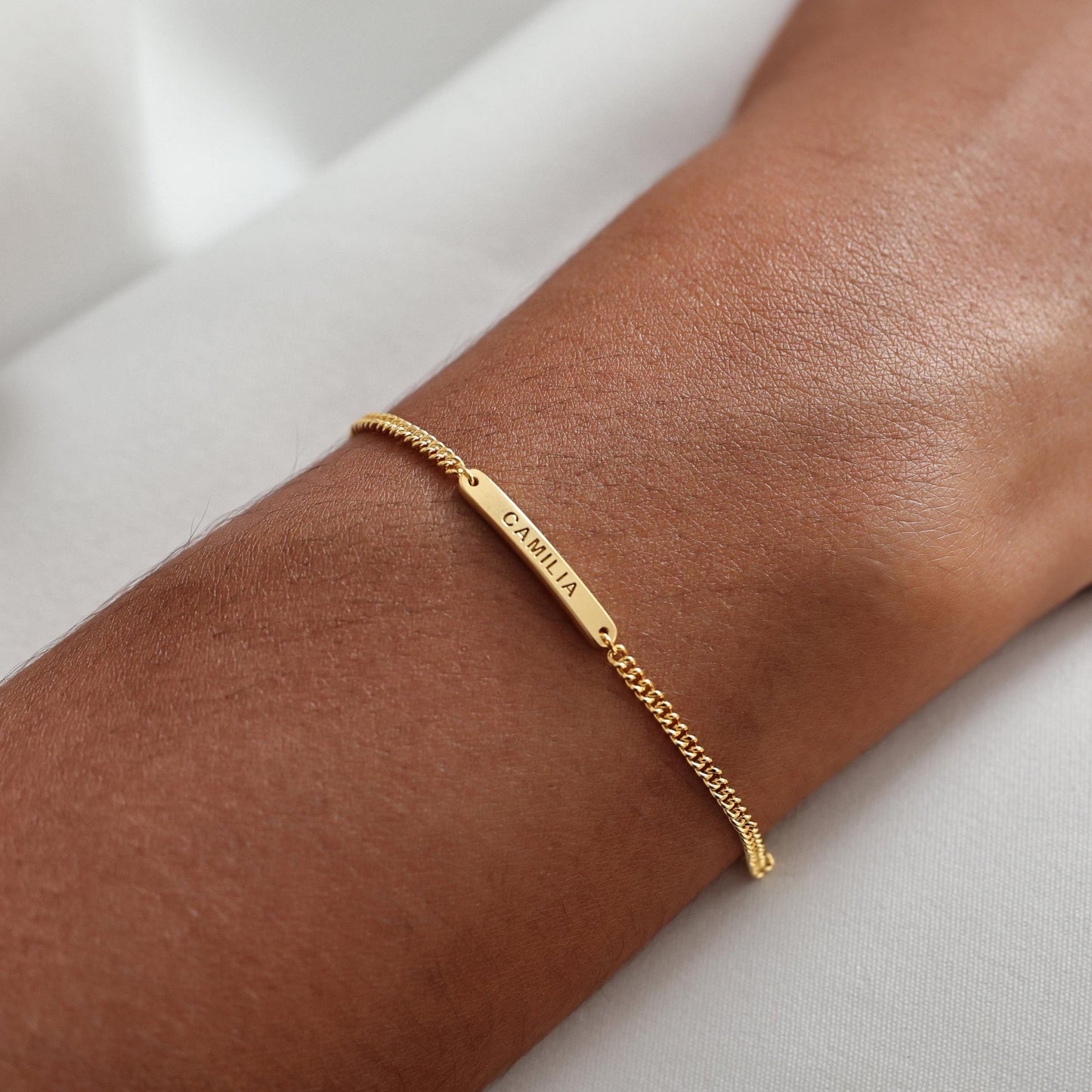 Custom Name Bar Bracelet