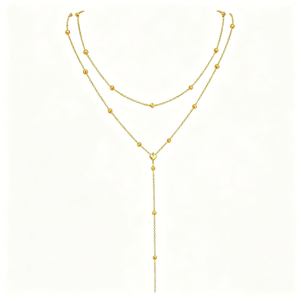 Gold Y Lariat Necklace - Custom Engraved Necklace | Neckdove