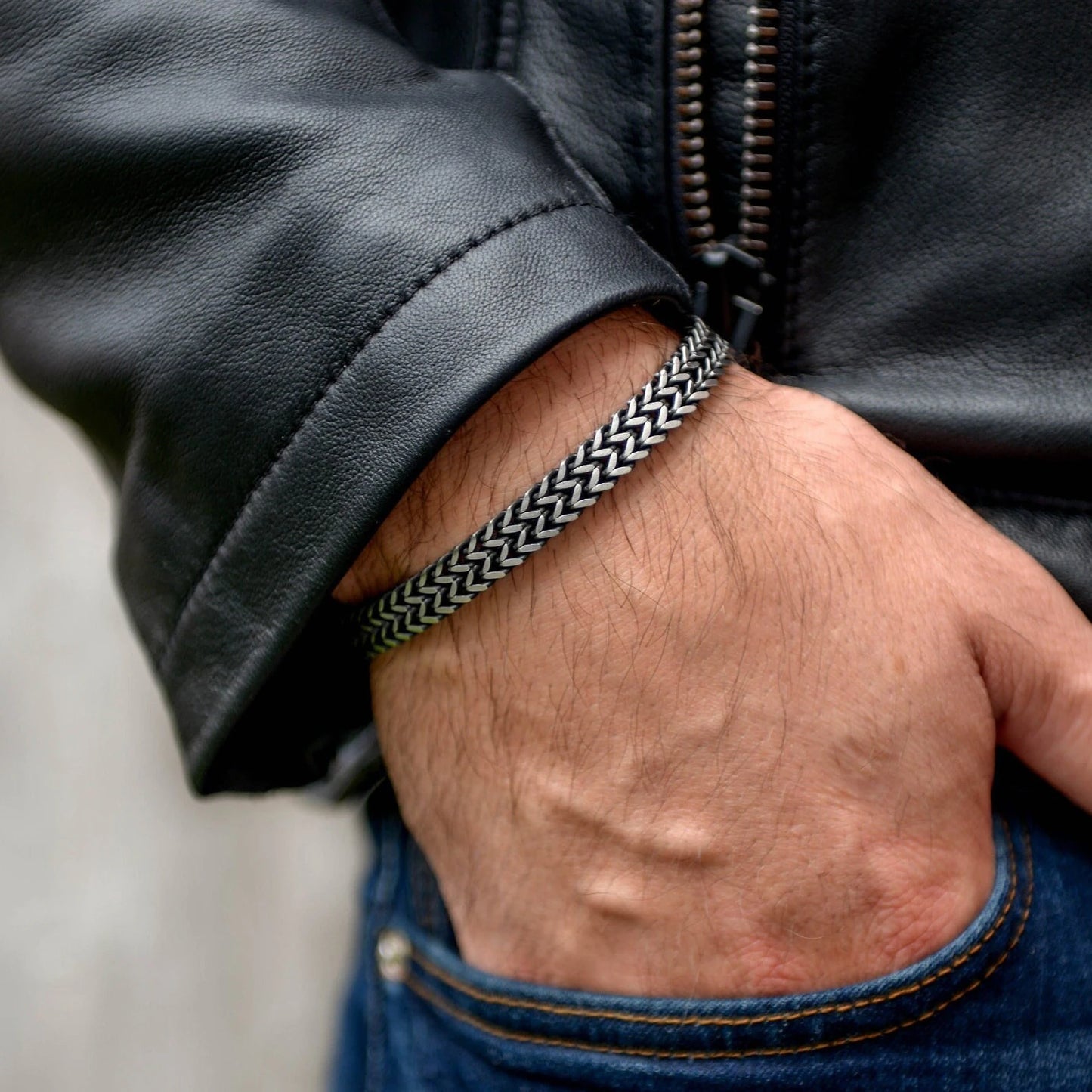 Personalized Men's Engraved Bracelet