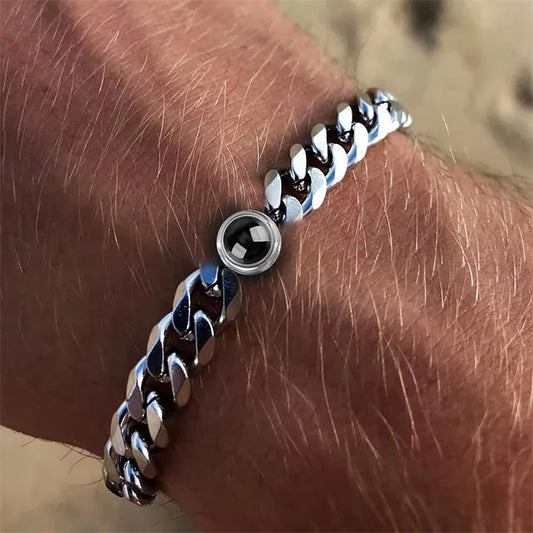 Custom Photo Projection Cuban Link Bracelet