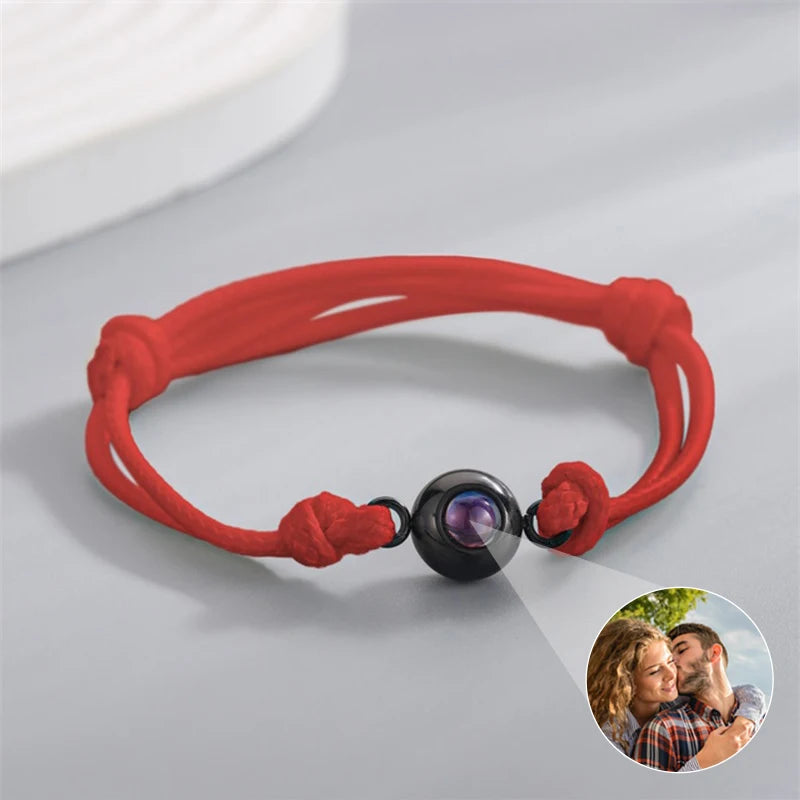 Custom Photo Projection Rope Bracelet