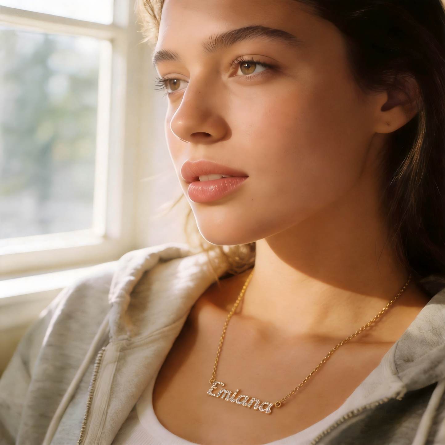 Custom Diamond Name Necklace